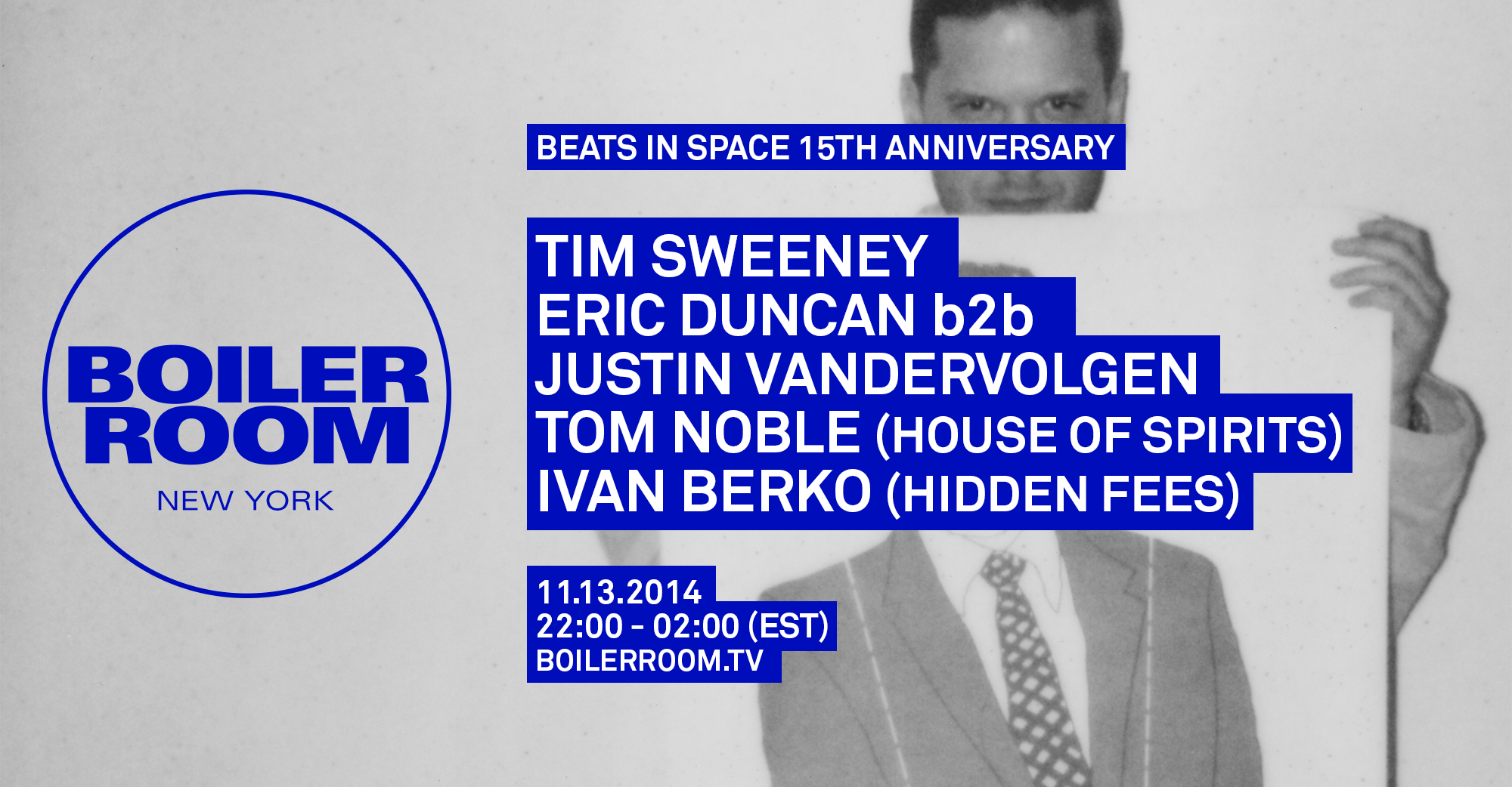 Beats in Space: 15th Anniversary flyer