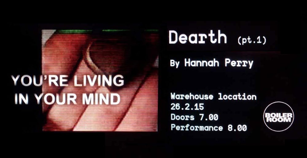 Dearth part 1 flyer