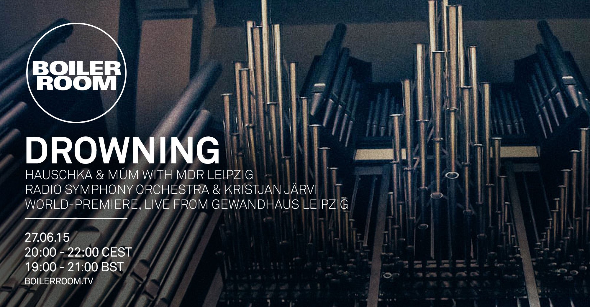 Hauschka & Múm in collaboration with MDR Symphony Orchestra & Kristjan Järvi Presents: Drowning flyer