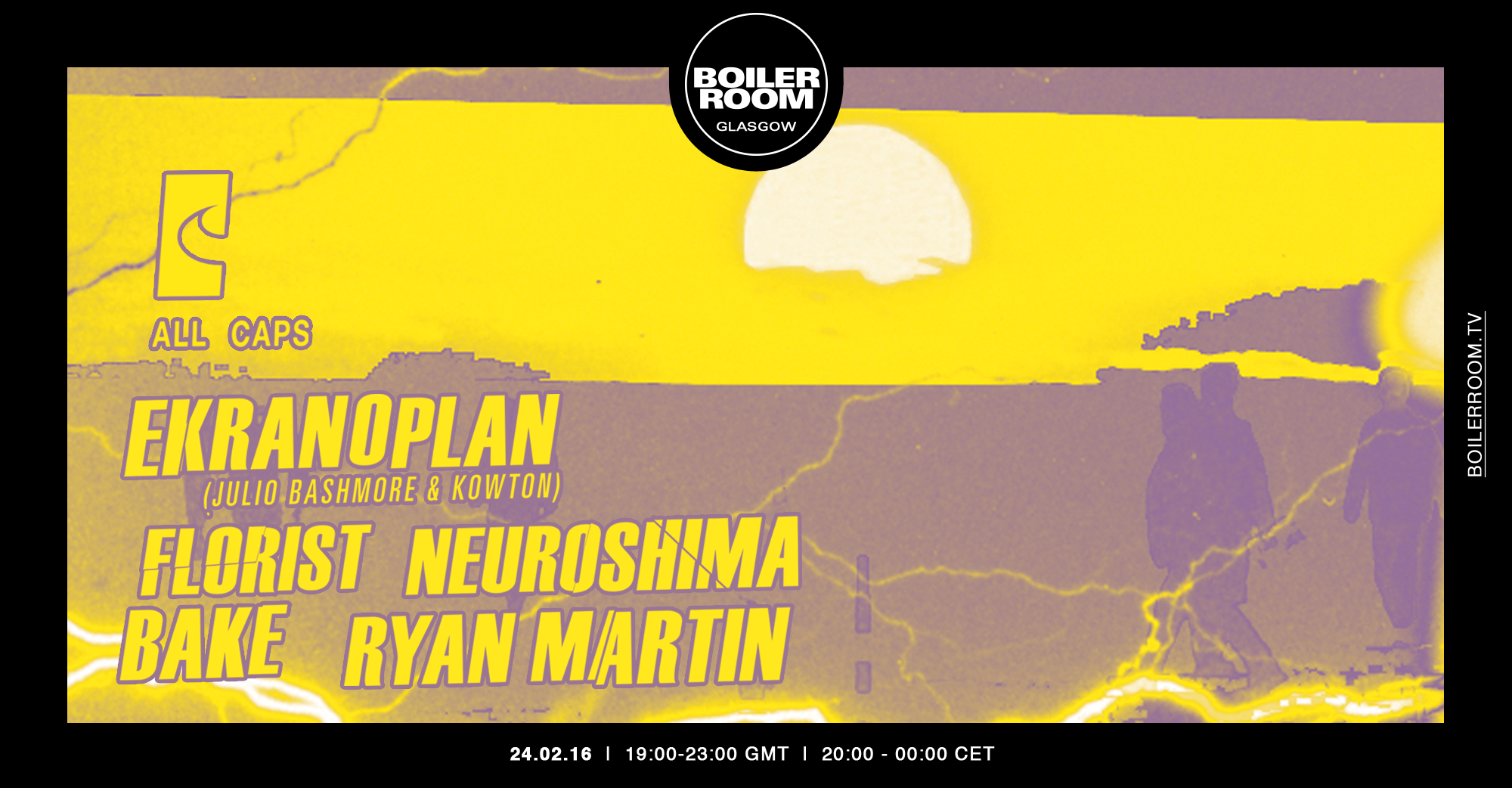 BR Glasgow: All Caps flyer