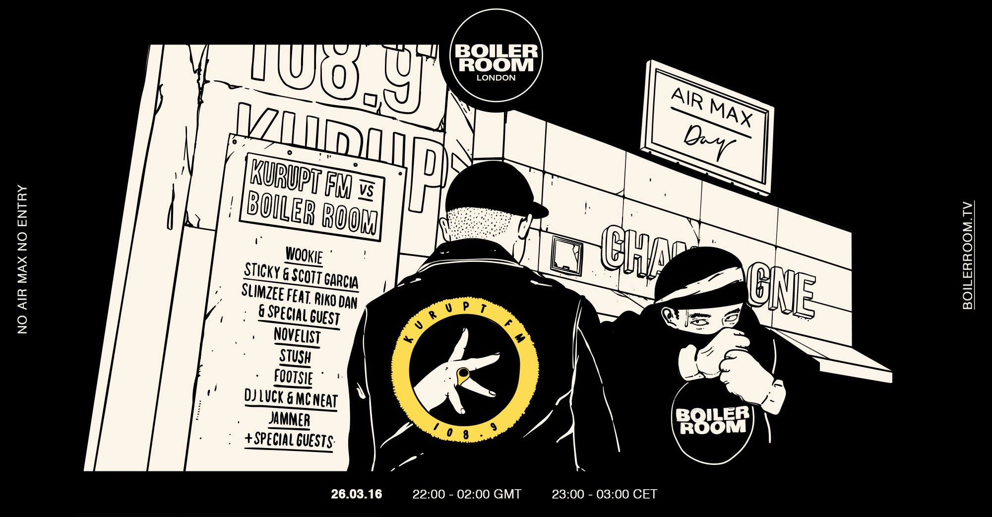 Boiler Room x Kurupt FM: Air Max Day flyer