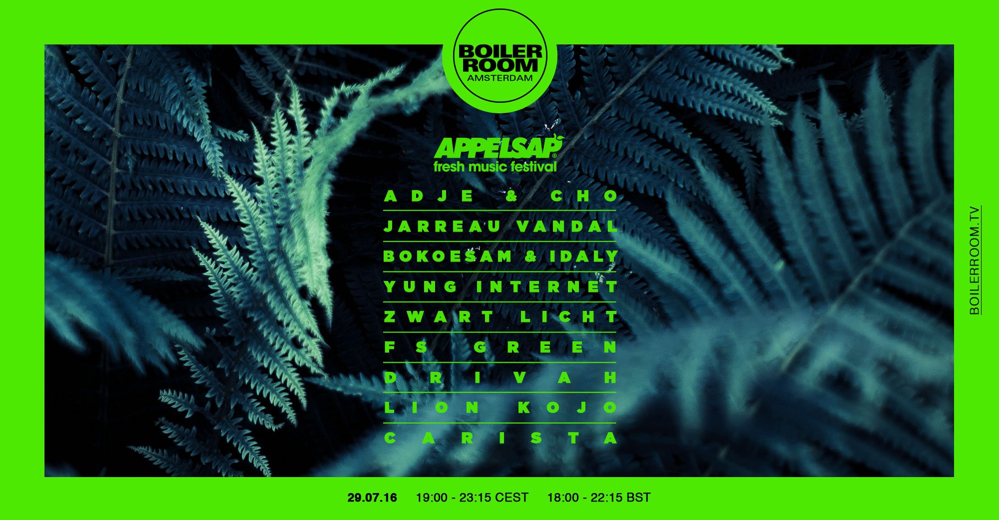 BOILER ROOM x Appelsap Festival flyer