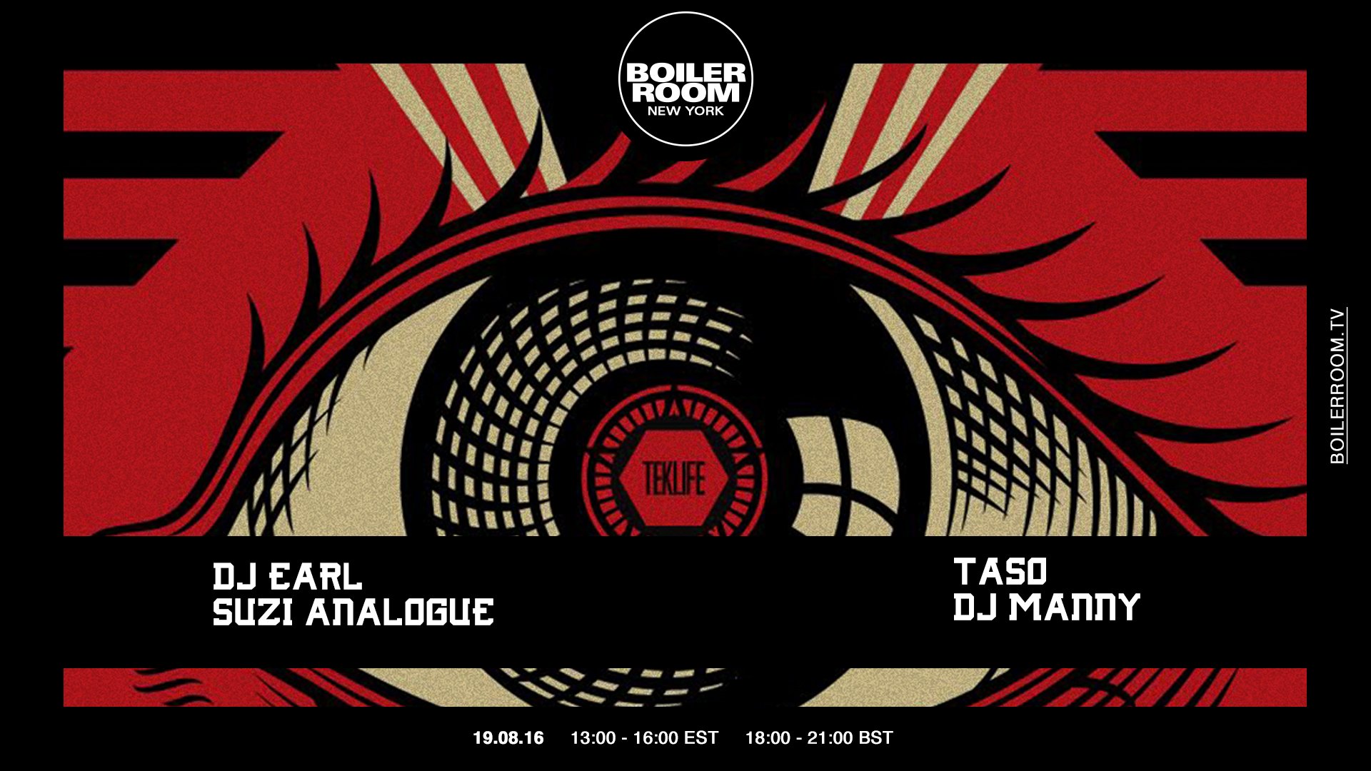 DJ Earl, Suzi Analogue, TASO, DJ Manny "Studio Session" flyer