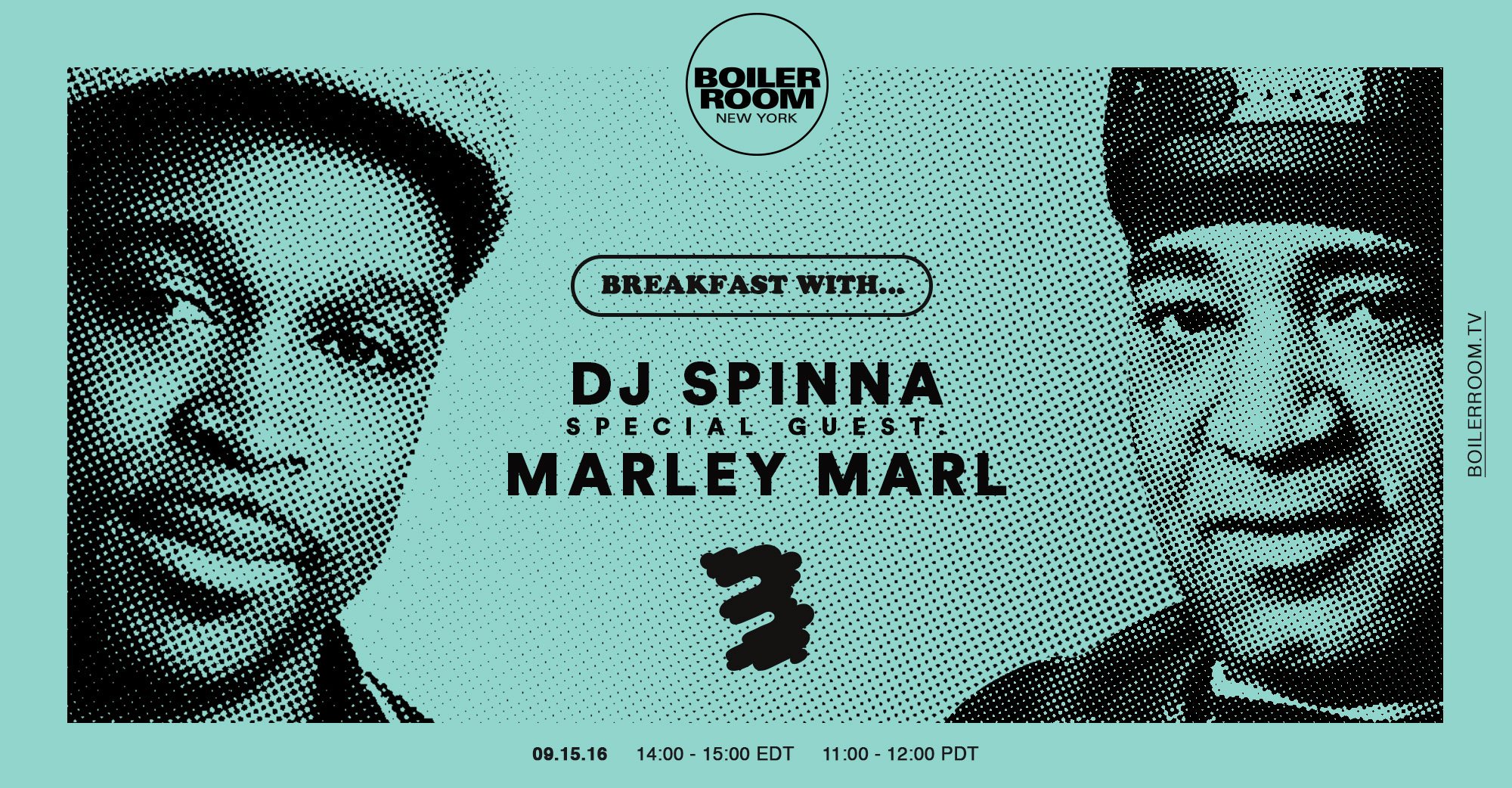 Breakfast with DJ Spinna + Marley Marl flyer