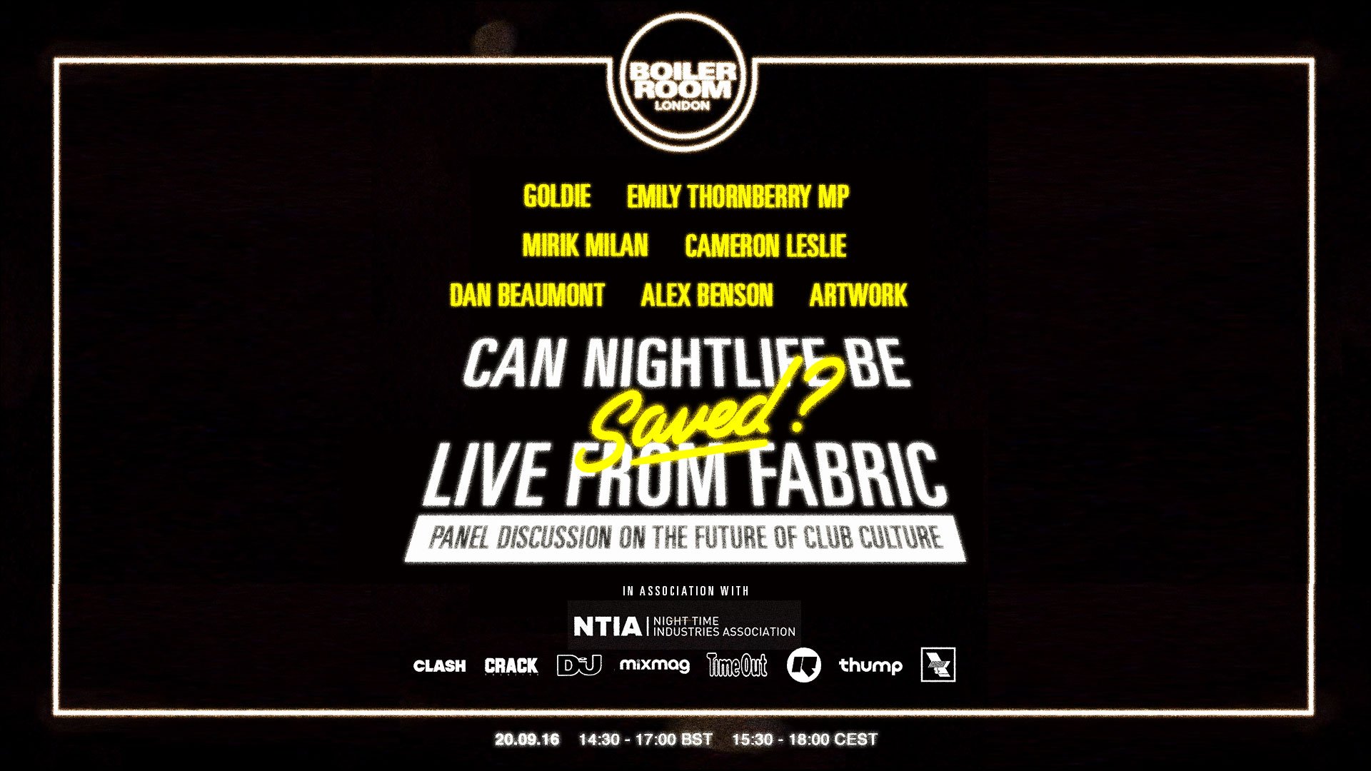 UK: Can Nightlife be Saved? Live from Fabric flyer