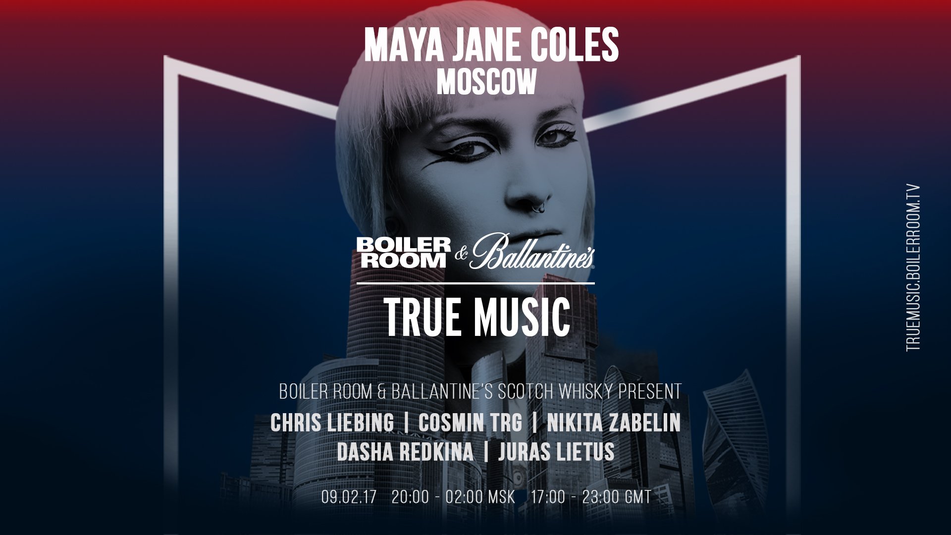 Boiler Room & Ballantine's True Music: Russia flyer