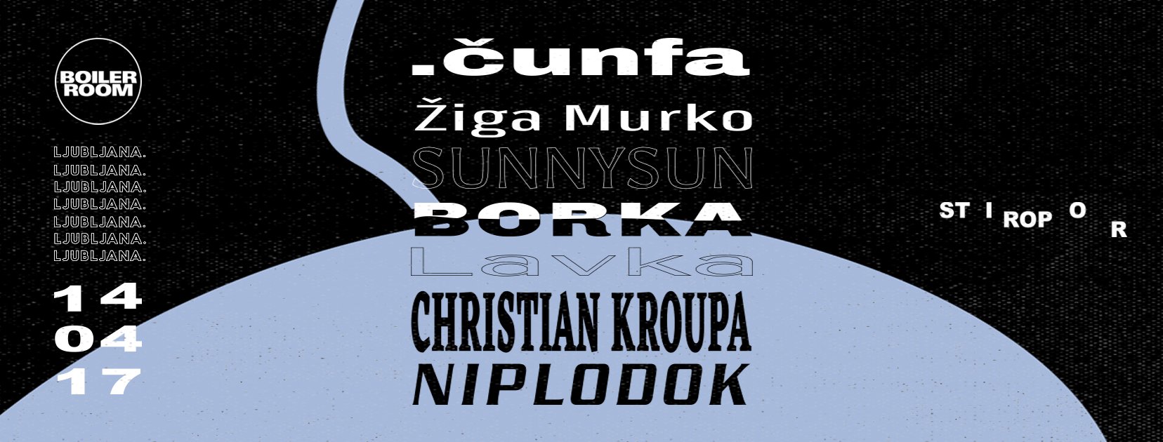 Boiler Room Ljubljana: Stiropor flyer