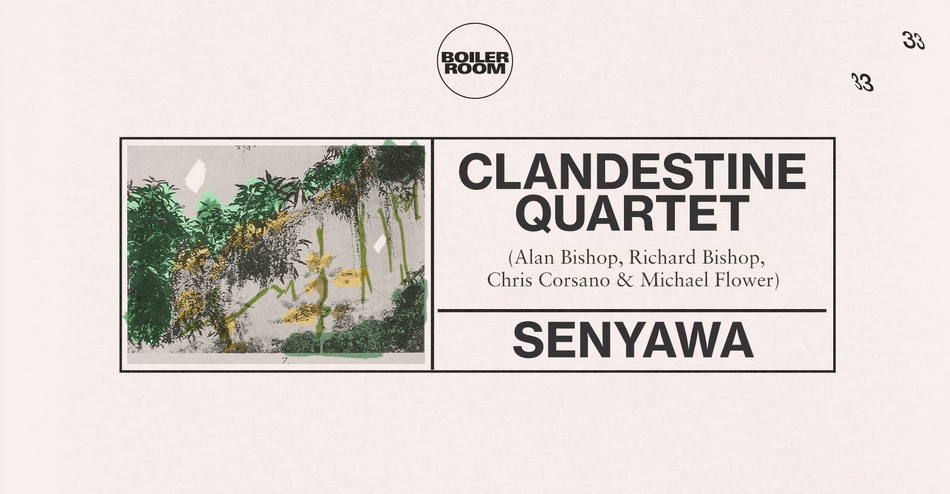 Clandestine Quartet & Senyawa flyer