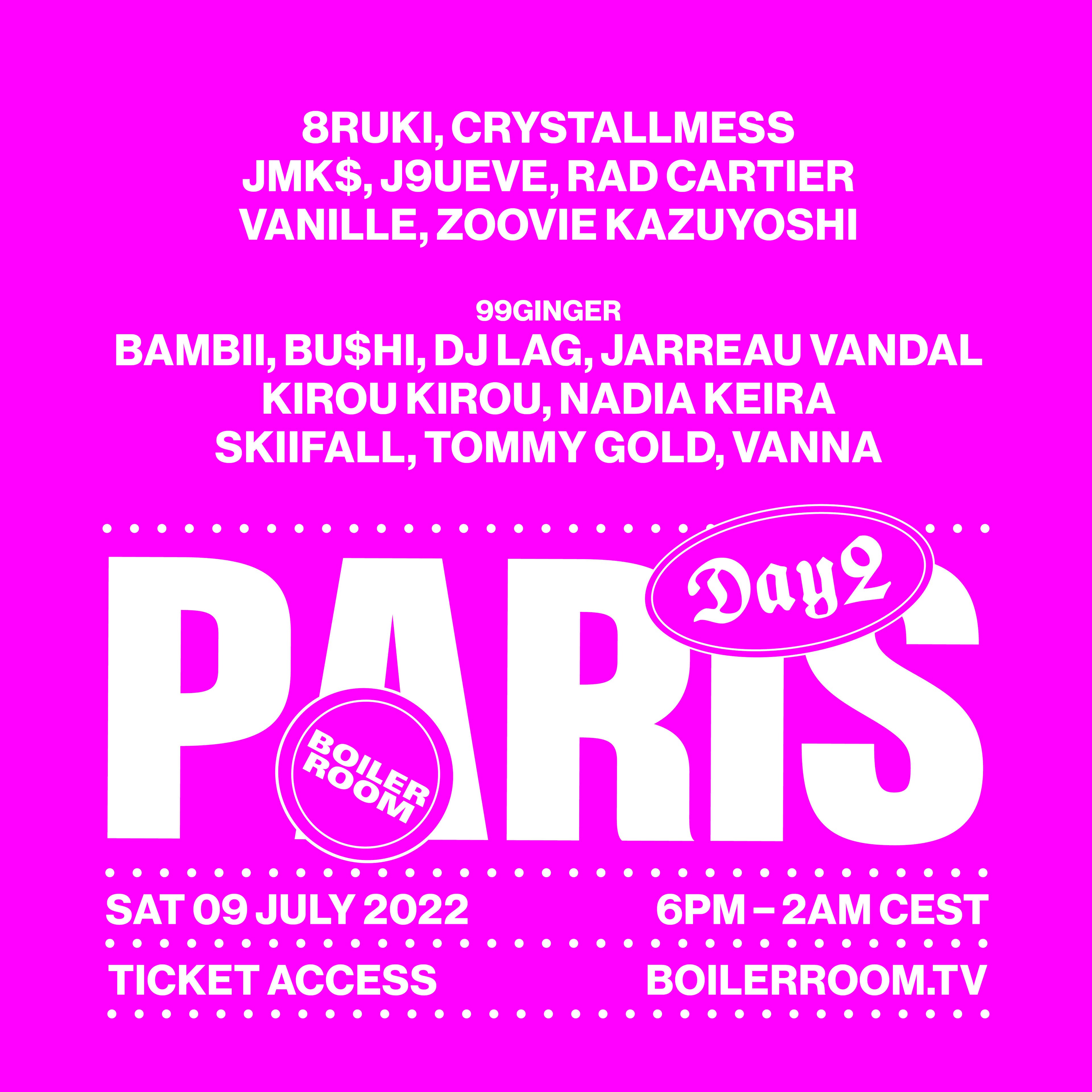 Boiler Room: Paris | Day 2 flyer