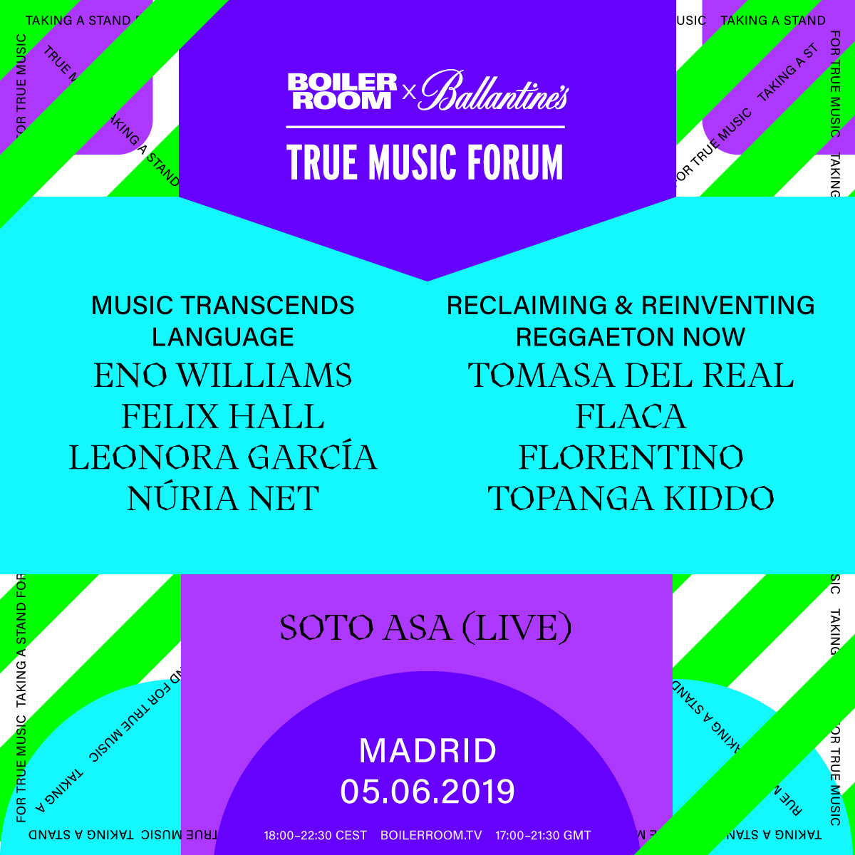 THE BOILER ROOM X BALLANTINE'S TRUE MUSIC FORUM: MADRID 2019 flyer
