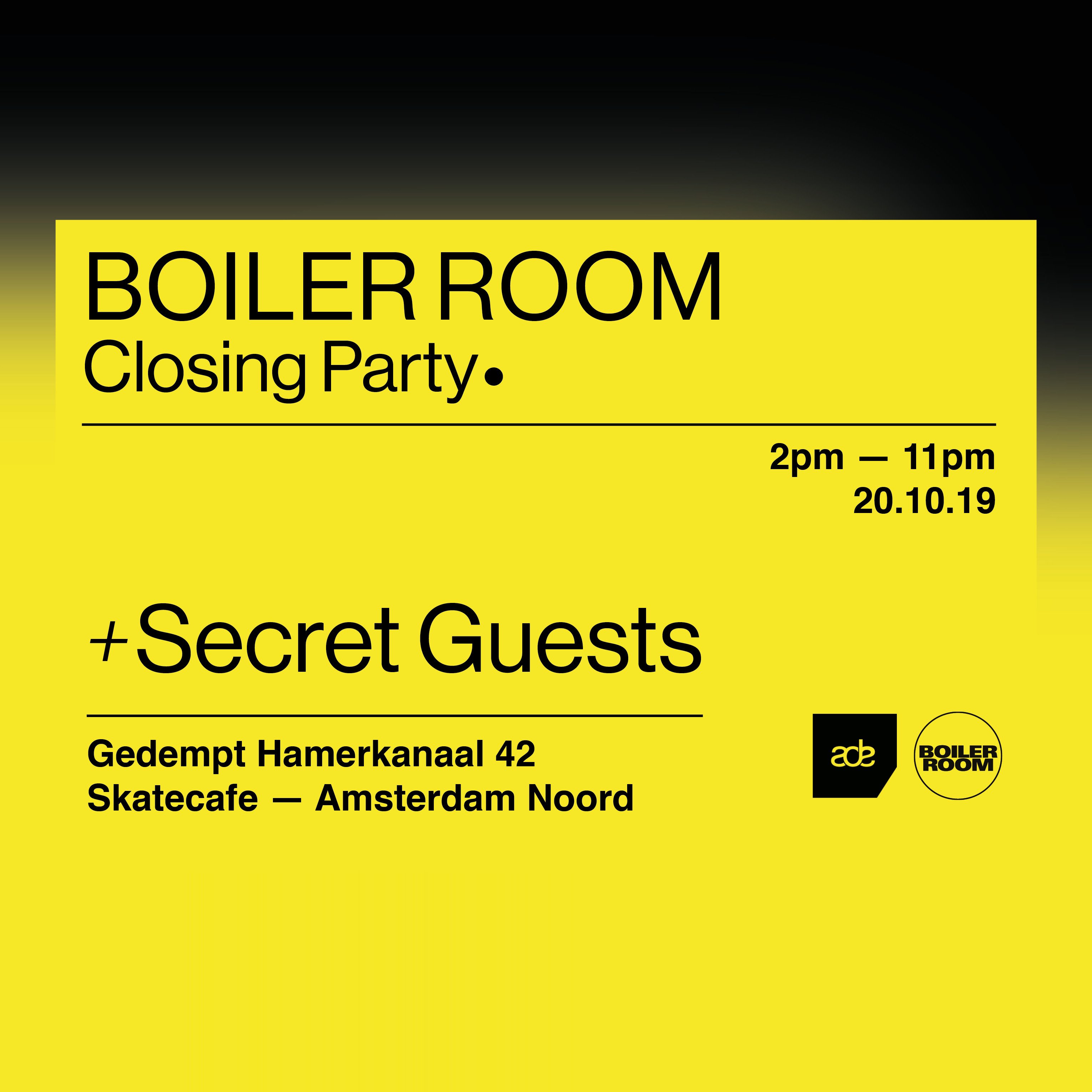 Boiler Room: ADE Closing Party flyer