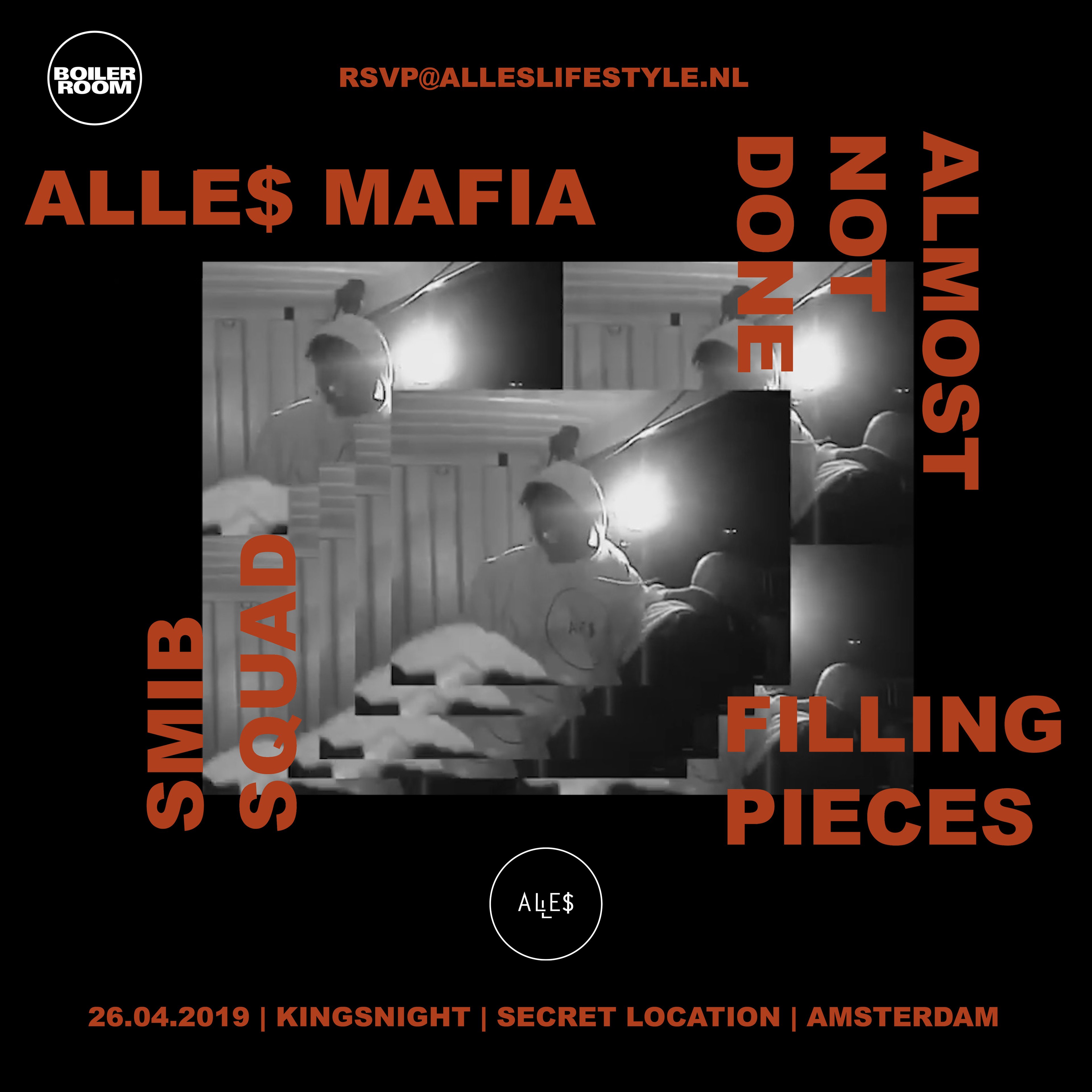 Amsterdam: ALLE$ X Boiler Room flyer
