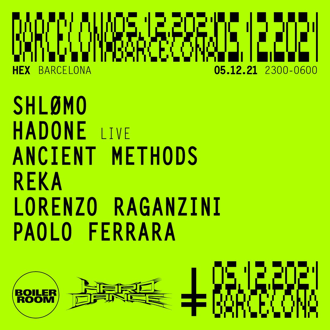 Boiler Room x HEX Barcelona Pres: Hard Dance flyer