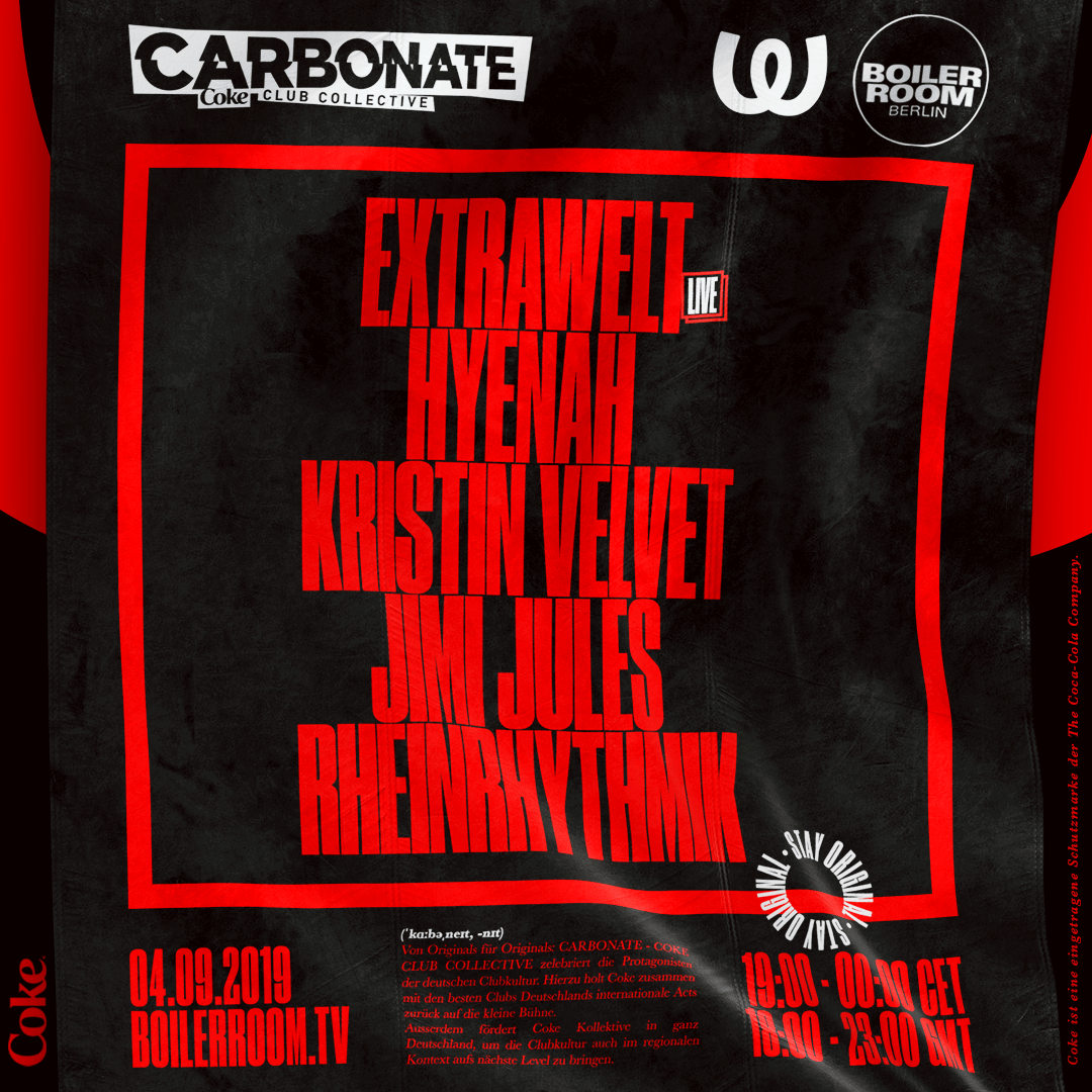 Boiler Room x Coke Carbonate Berlin flyer