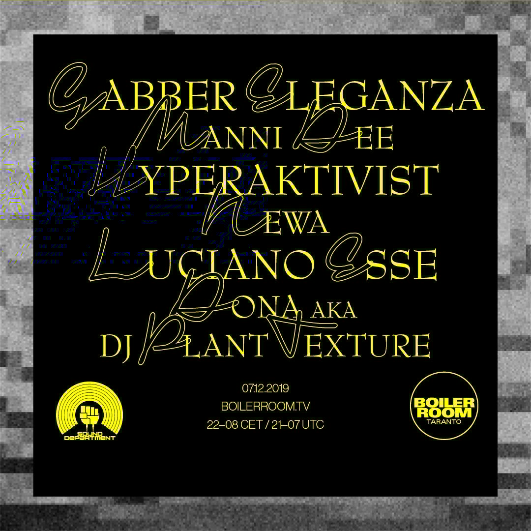 Boiler Room Taranto: Sound Department flyer