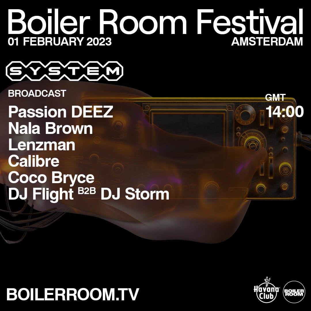 Boiler Room Festival Amsterdam: SYSTEM flyer