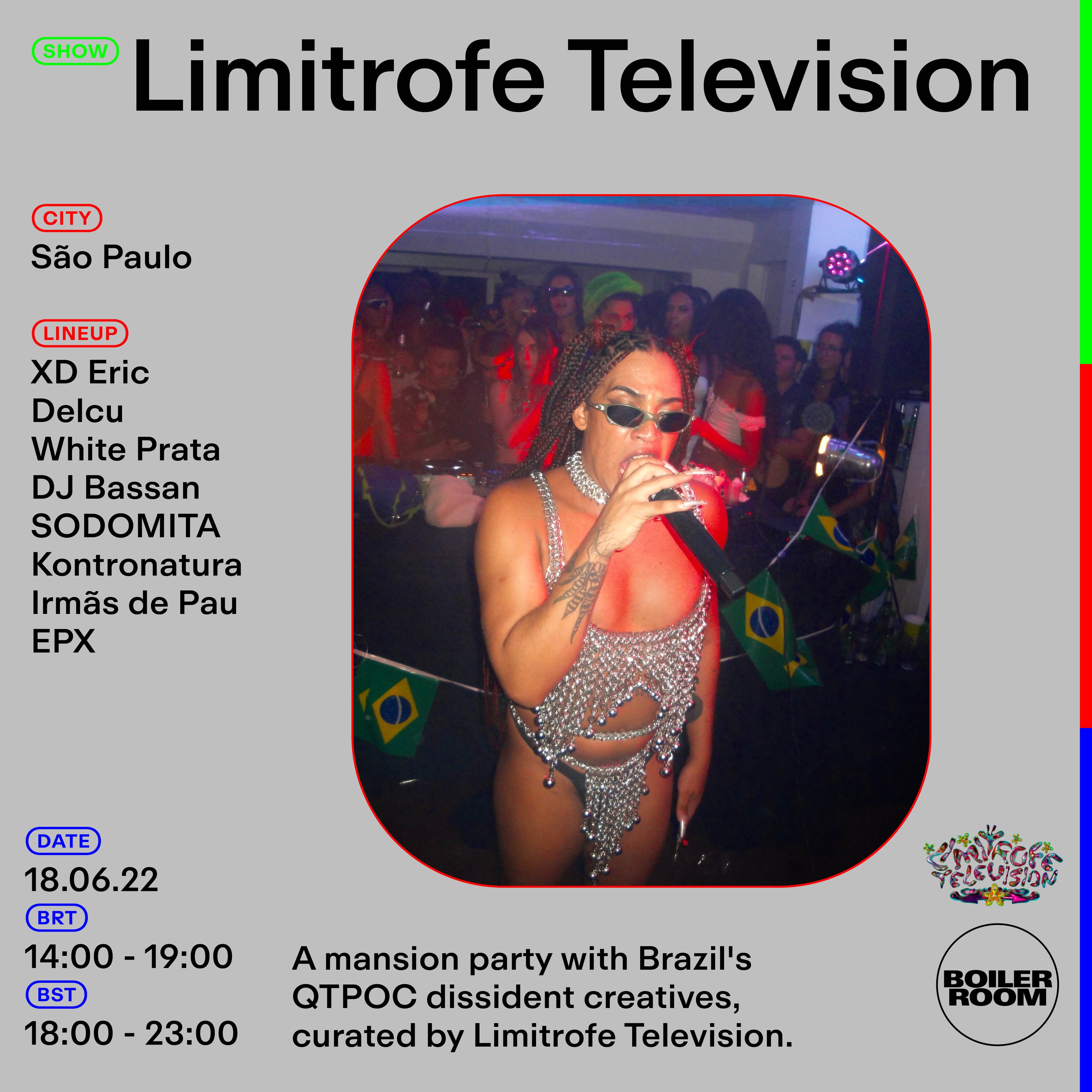 São Paulo: Limitrofe Television flyer