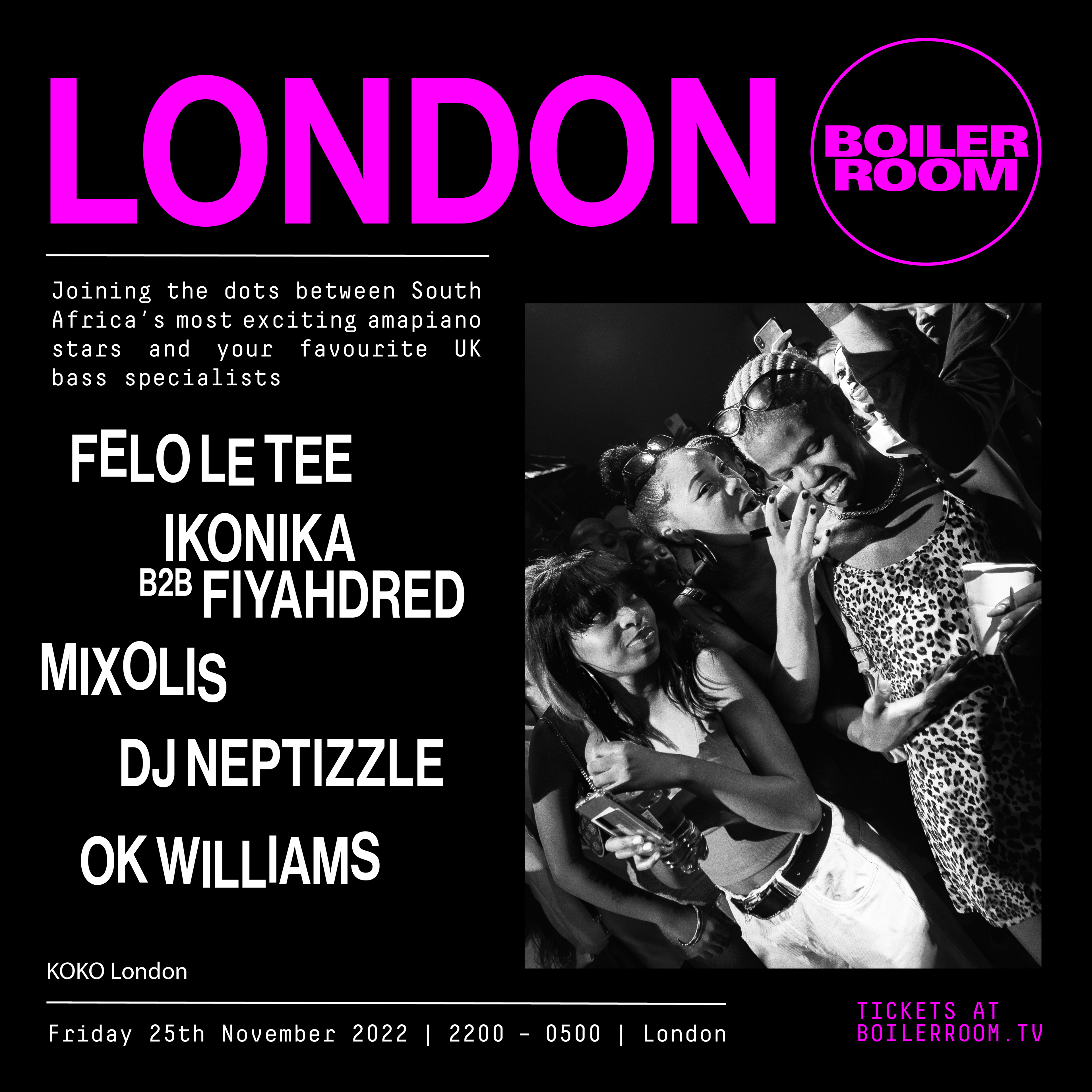 Boiler Room: London flyer