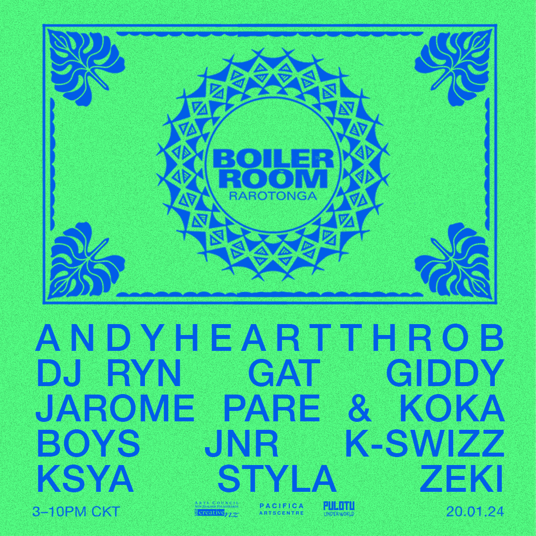 Boiler Room Pacific Islands: Rarotonga flyer