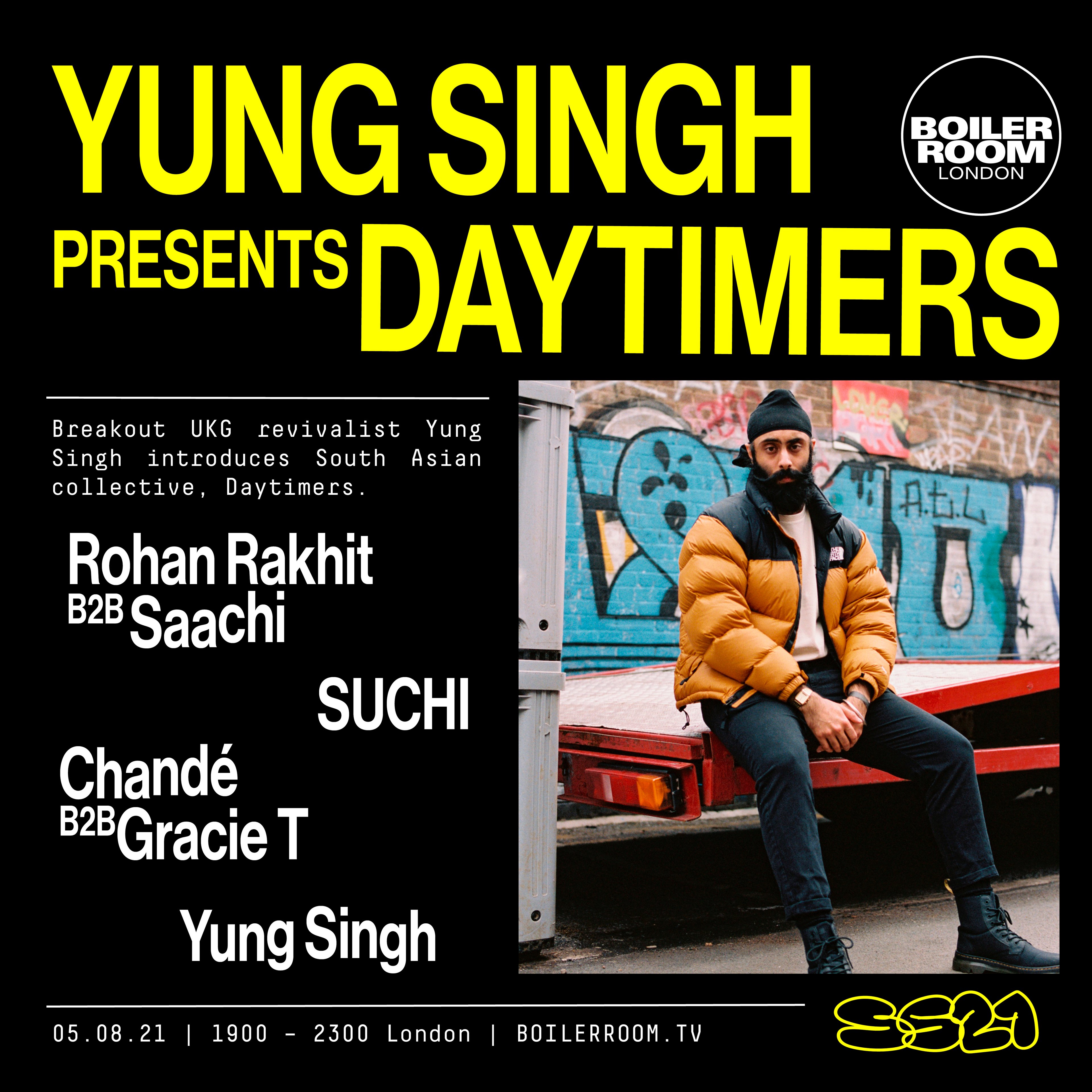 SS21 London:  Yung Singh presents Daytimers flyer