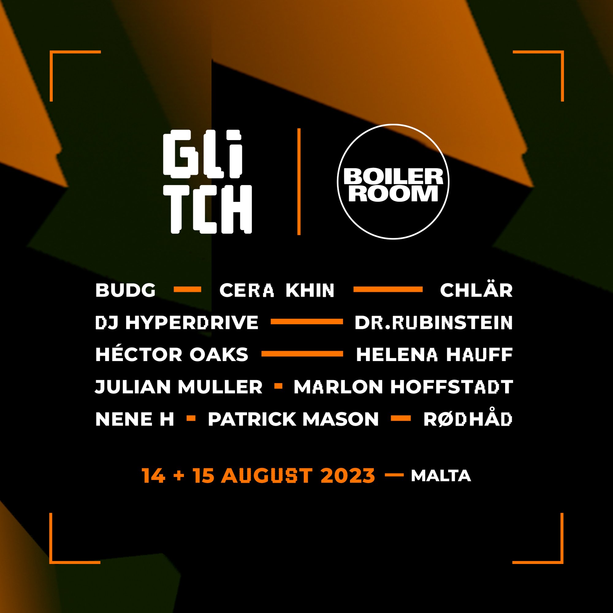 Glitch Festival 2023 flyer