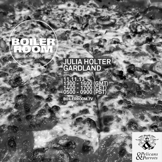 Flyer for event Julia Holter & Gardland.