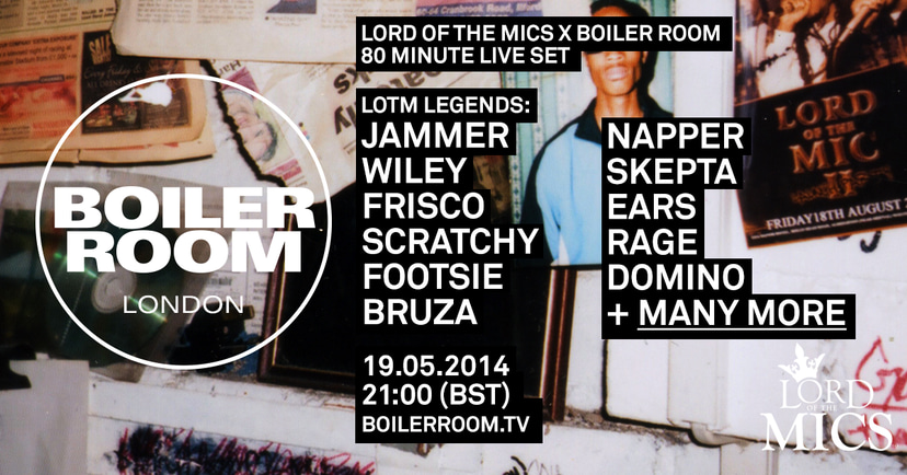 Flyer for event London: Lord of the Mics .