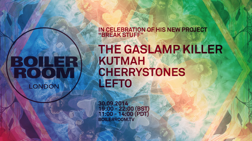 Flyer for event The Gaslamp Killer Presents 'Break Stuff'.