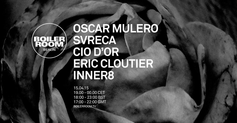 Flyer for event Berlin: Oscar Mulero, Svreca, Cio D'or, Eric Cloutier & Inner8.