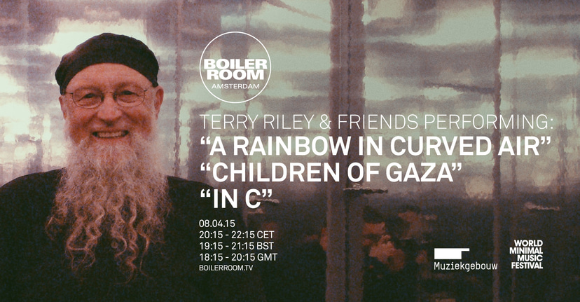 Flyer for event Terry Riley & Friends.