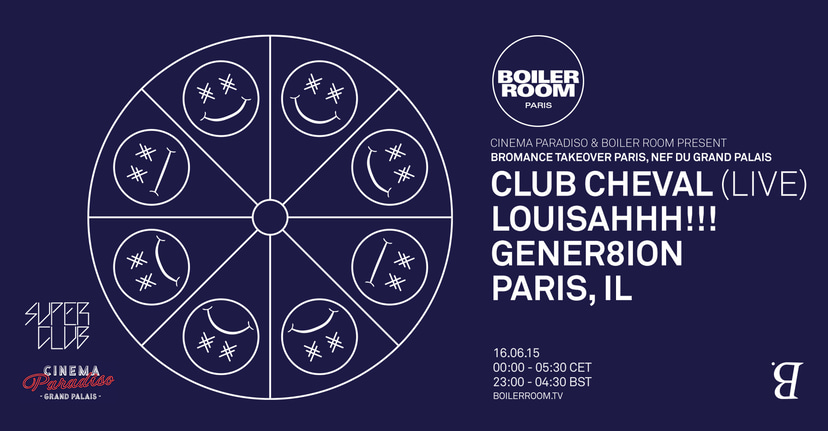 Flyer for event BR x Cinema Paradiso Presents: Bromance Records.