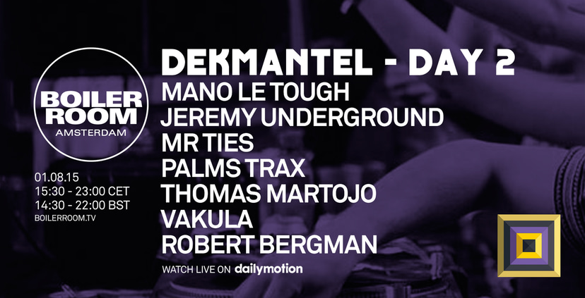 Flyer for event Dekmantel Day Two.