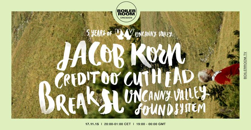 Flyer for event 5 Years Of Uncanny Valley.