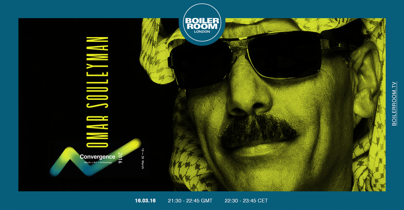 Flyer for event Convergence: Omar Souleyman.