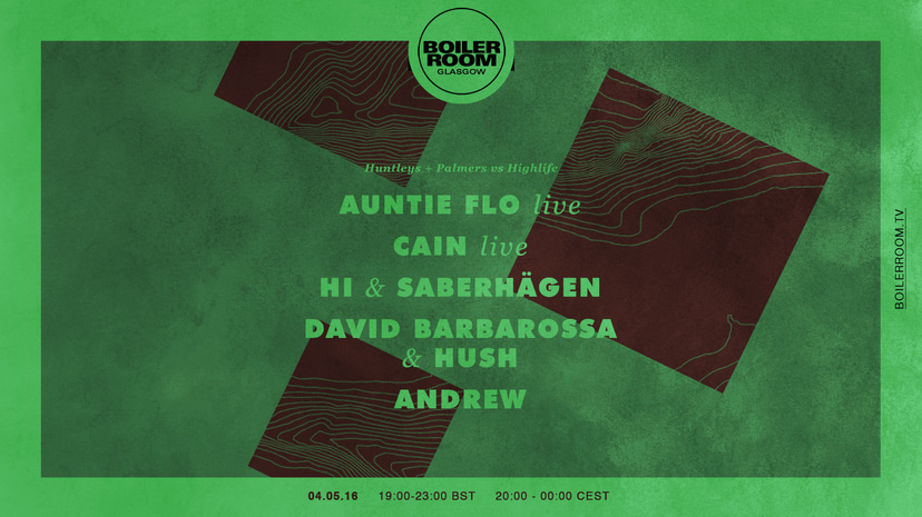 Flyer for event Huntleys + Palmers vs Highlife.