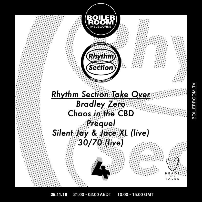 Flyer for event Rhythm Section Takeover.