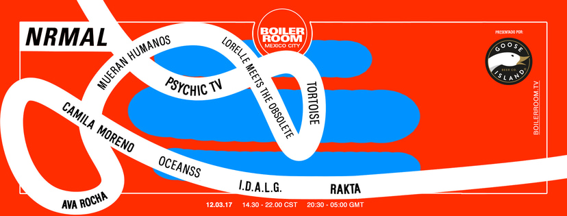 Flyer for event Goose Island x BR: NRMAL Festival 2017.