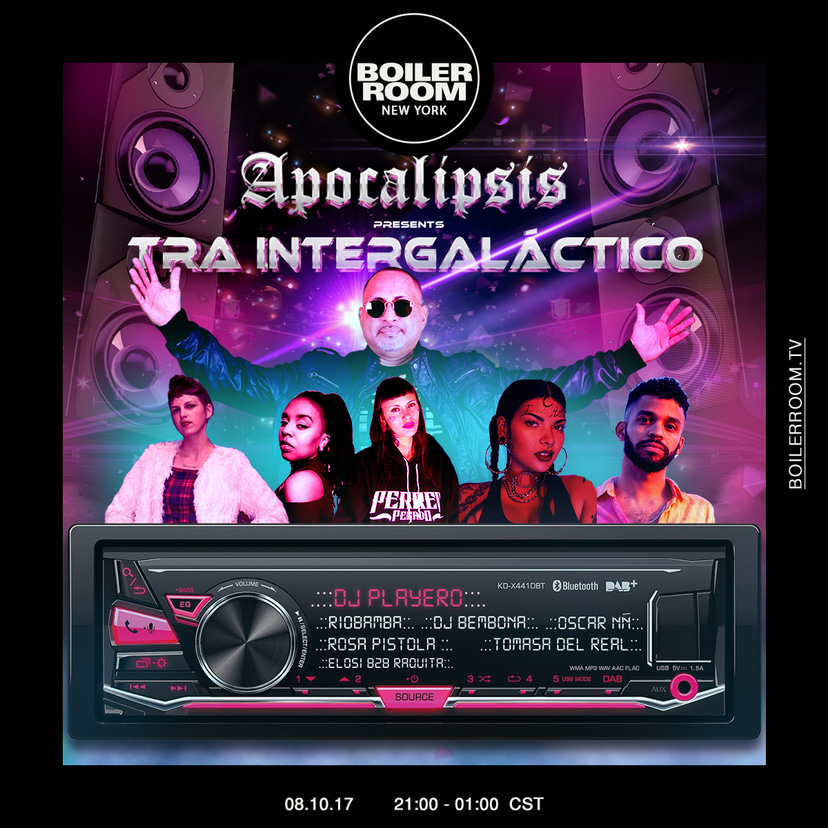 Flyer for event Apocalipsis presents: Tra Intergaláctico.