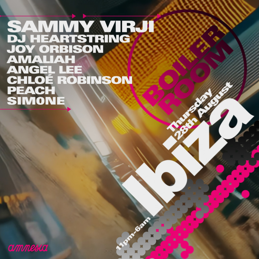 Flyer for event Ibiza.
