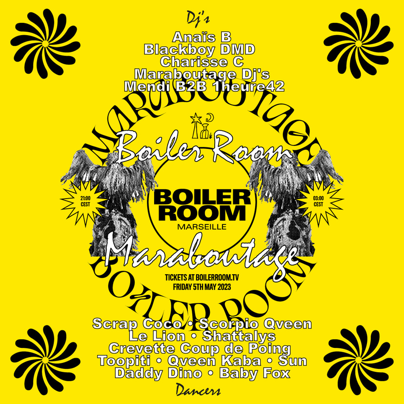 Flyer for event Marseille: Maraboutage.