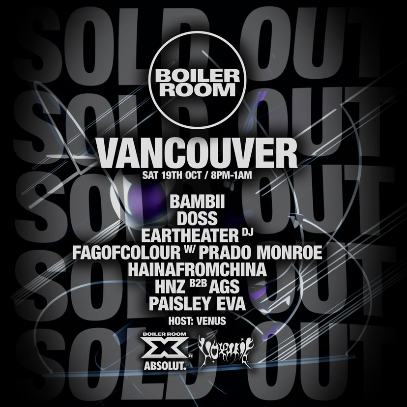 Flyer for event Vancouver | Saturday.