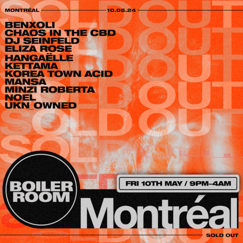 Flyer for event Montréal | Friday.