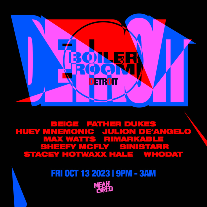 Flyer for event Detroit.