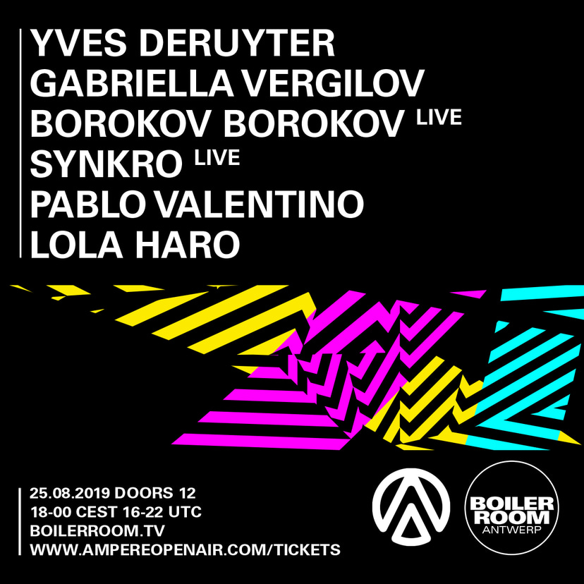 Flyer for event Ampere open air.