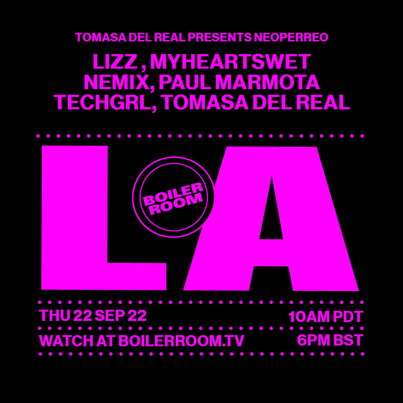 Flyer for event Boiler Room LA: Neoperreo.